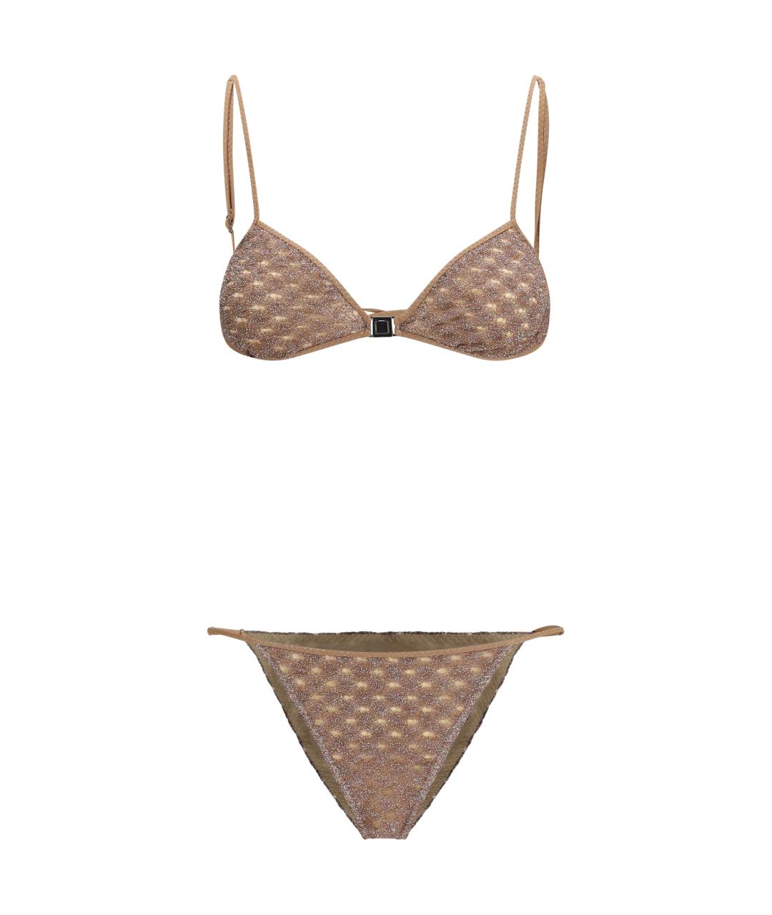 MISSONI Коричневый вискозный купальник, фото 1