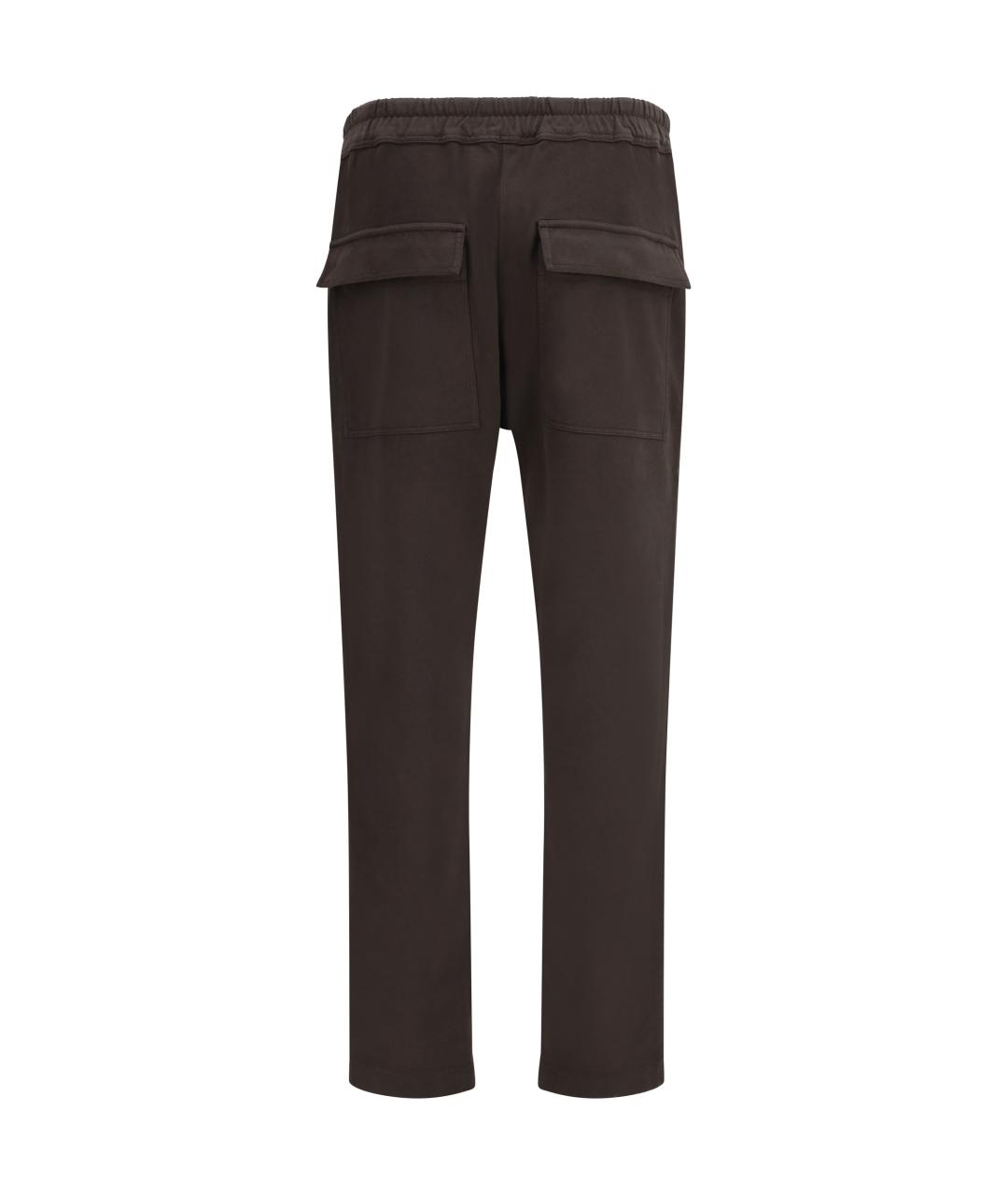 MONCLER Серые хлопковые повседневные брюки, фото 2