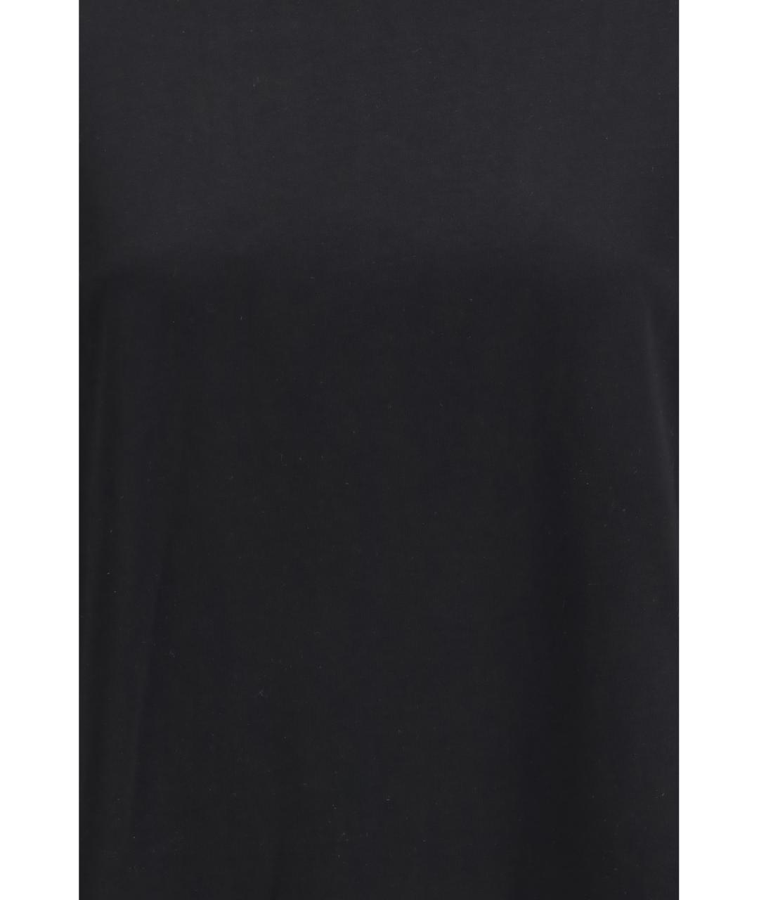 LOULOU STUDIO Черная хлопковая футболка, фото 3