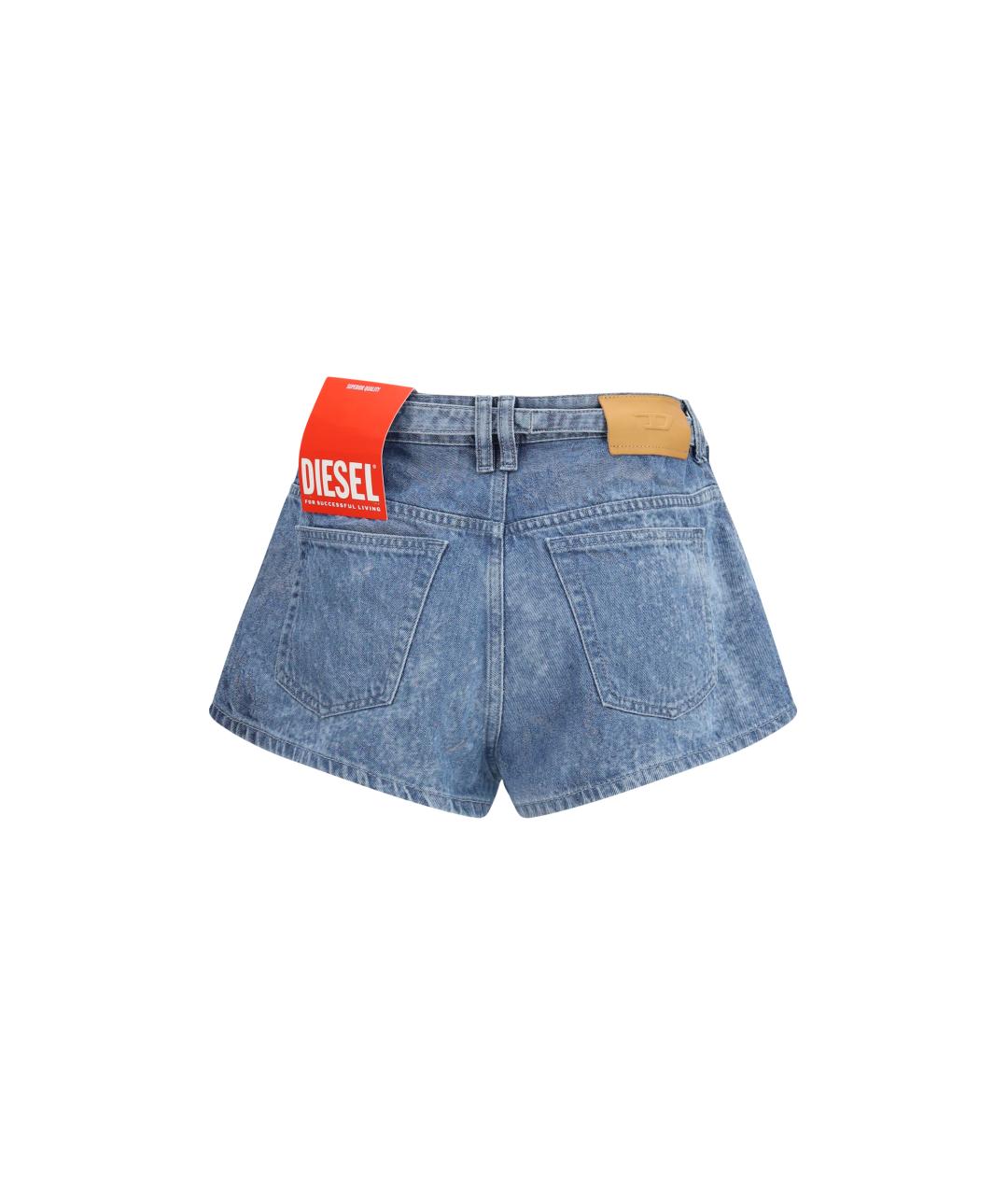 DIESEL Синие хлопковые шорты, фото 2