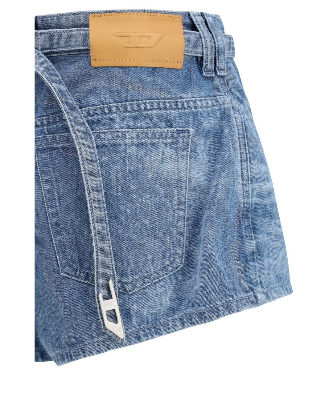 DIESEL Синие хлопковые шорты, фото 3