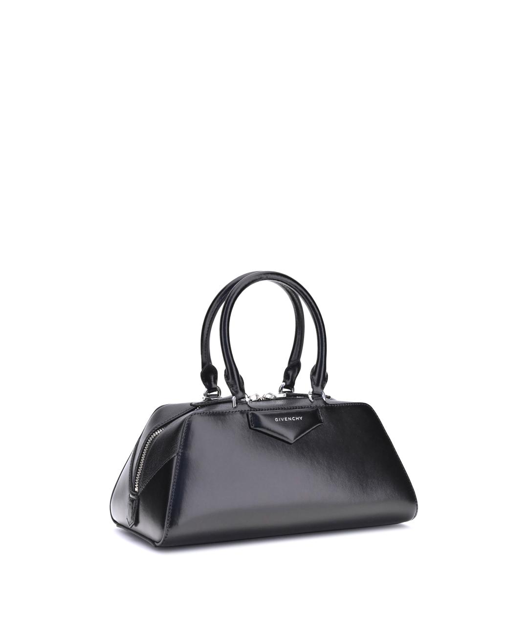 GIVENCHY Черная кожаная сумка с короткими ручками, фото 2