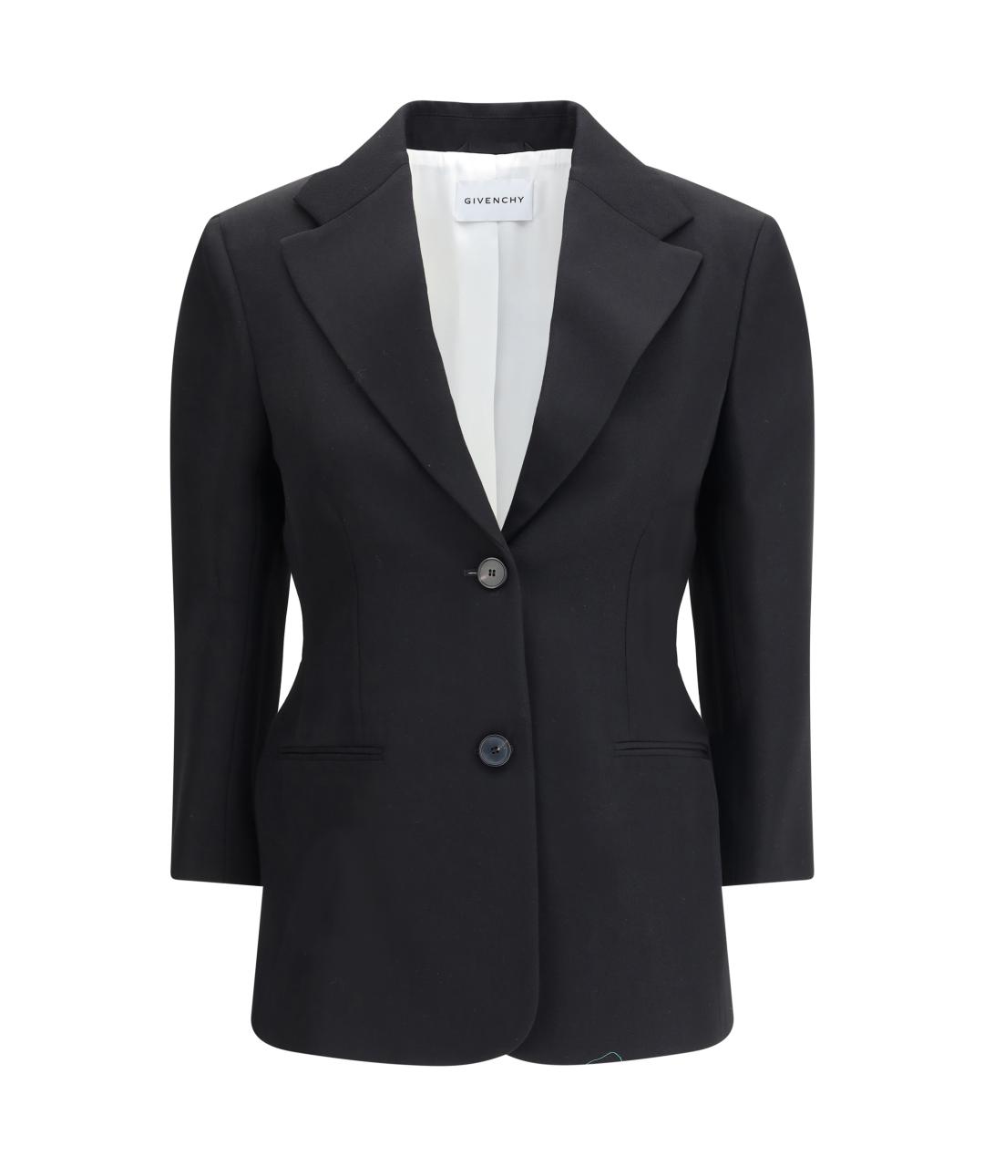 GIVENCHY Черный шерстяной жакет/пиджак, фото 1