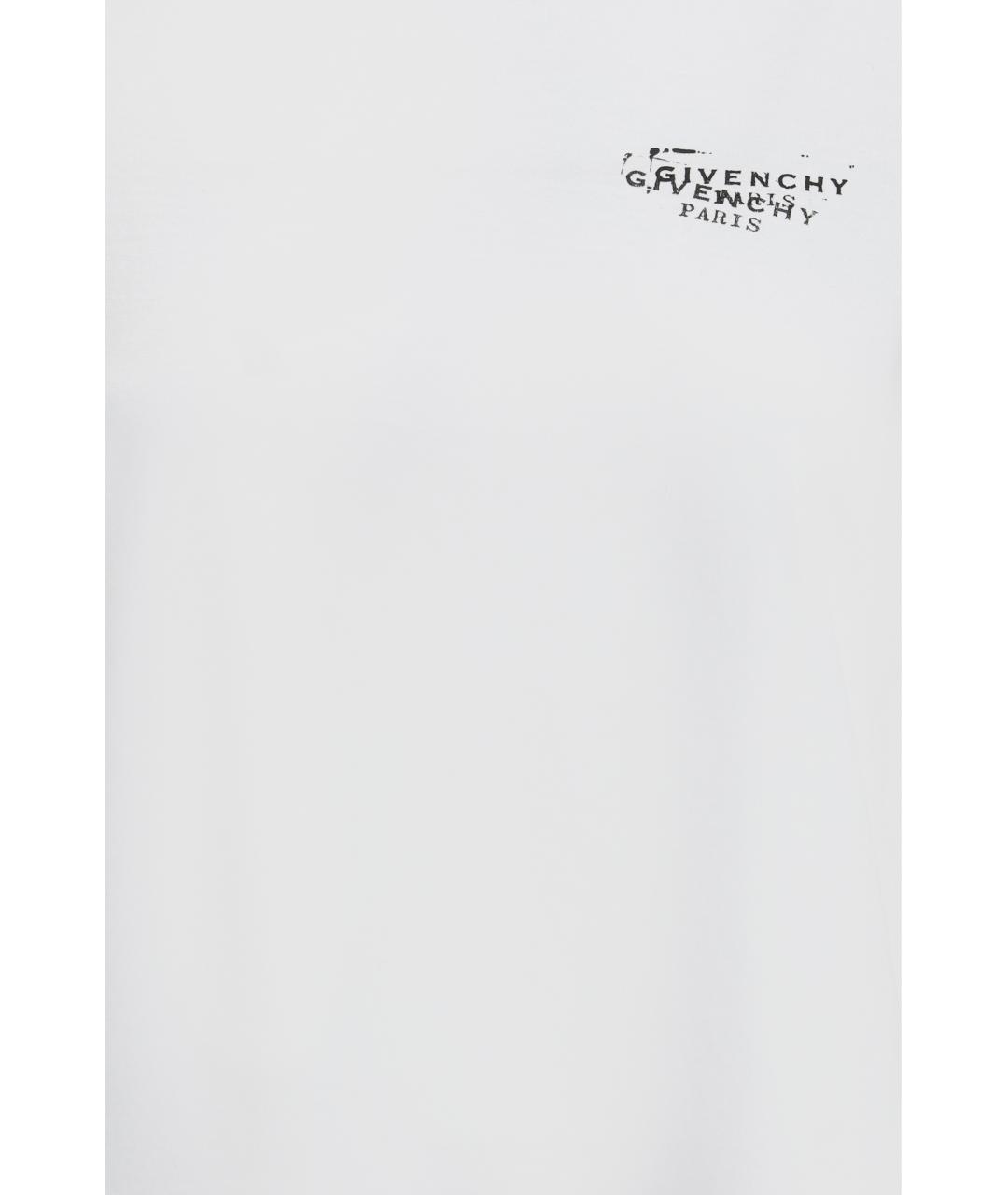 GIVENCHY Белая хлопковая футболка, фото 3