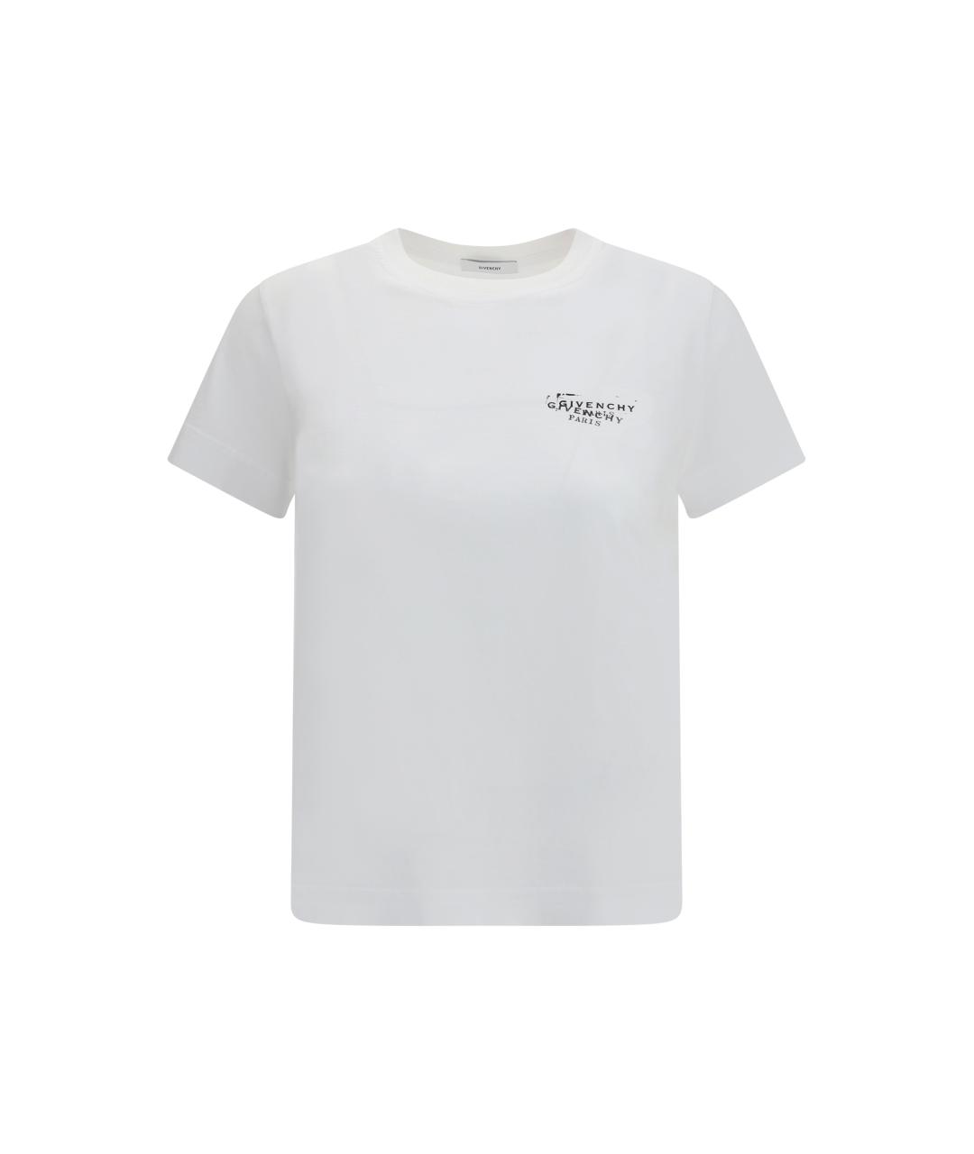 GIVENCHY Белая хлопковая футболка, фото 4