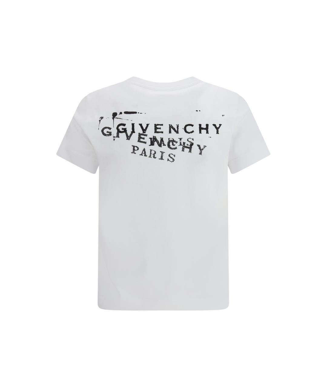 GIVENCHY Белая хлопковая футболка, фото 2
