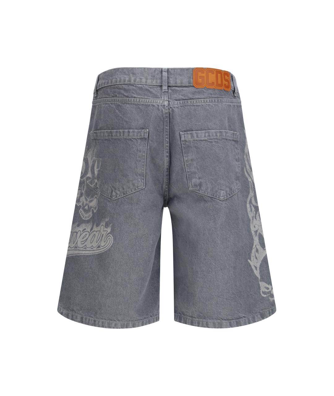 GCDS Серые хлопковые шорты, фото 2