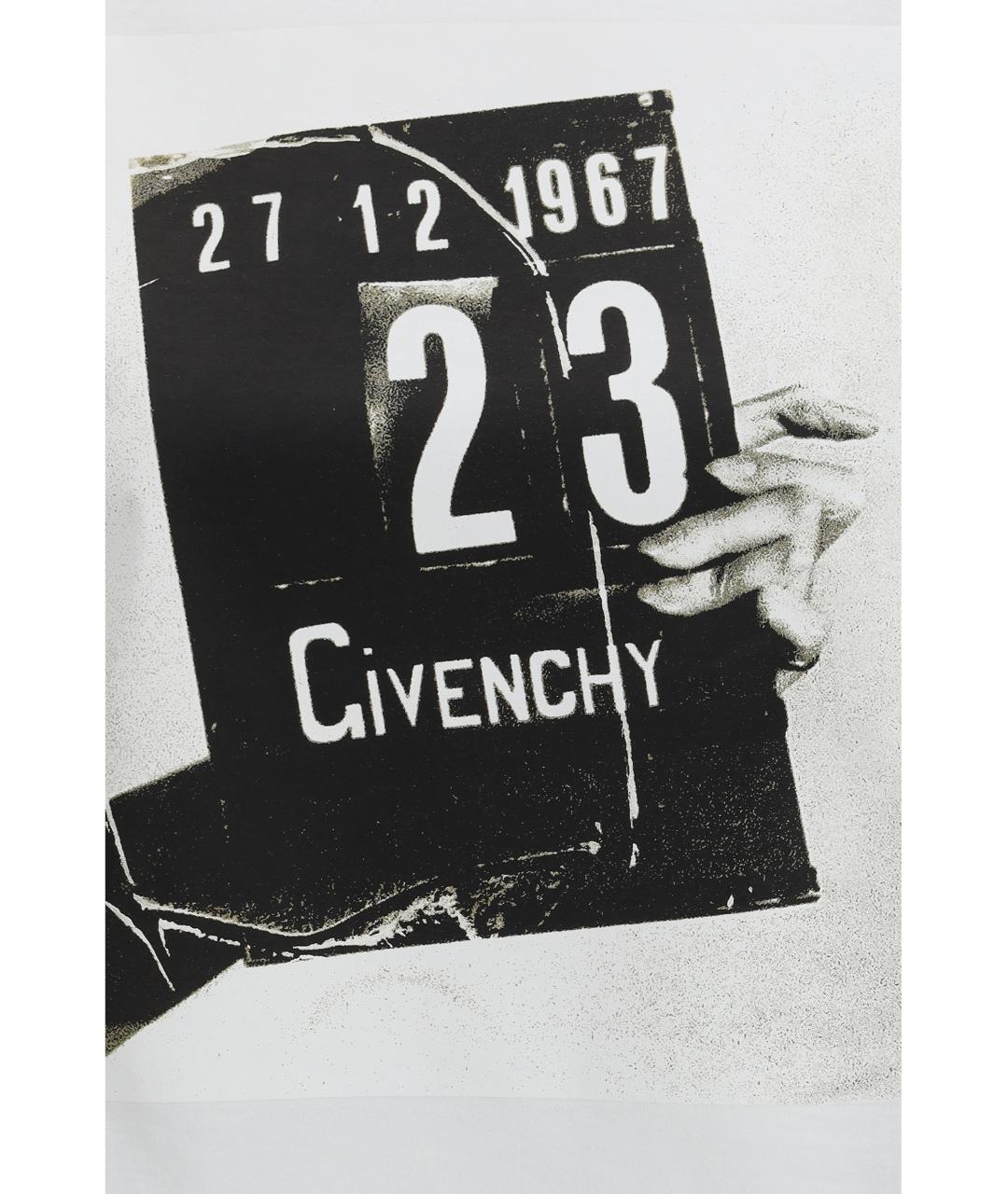 GIVENCHY Белая хлопковая футболка, фото 3