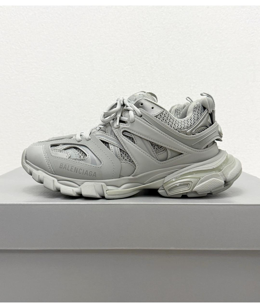 BALENCIAGA Серые текстильные кроссовки, фото 5