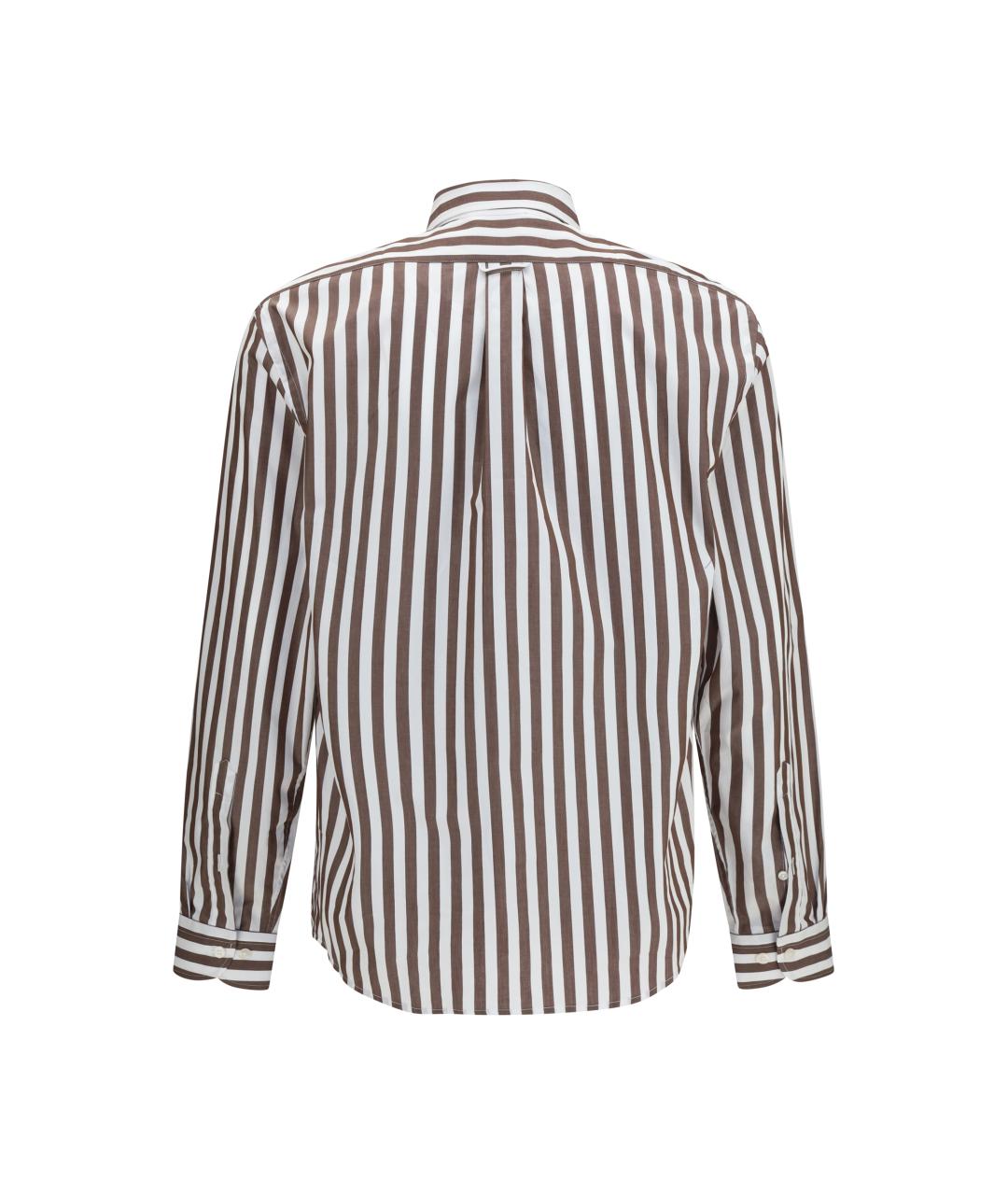 SEBAGO Коричневая хлопковая классическая рубашка, фото 2