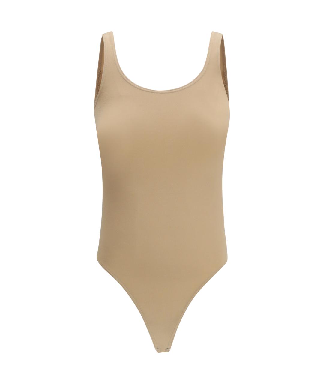 WOLFORD Бежевое хлопковое боди, фото 1