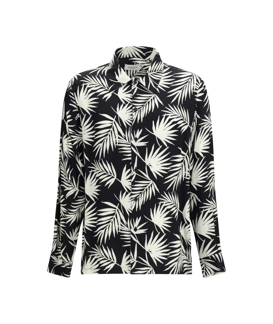 LANEUS Черная кэжуал рубашка, фото 1