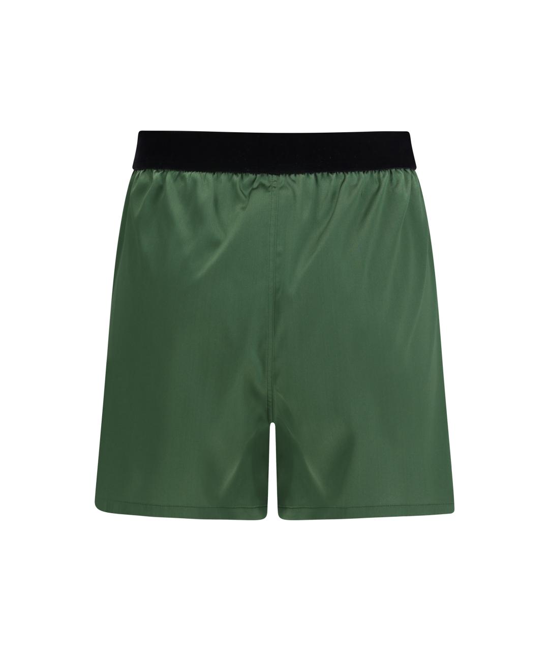 TOM FORD Зеленые шелковые шорты, фото 2