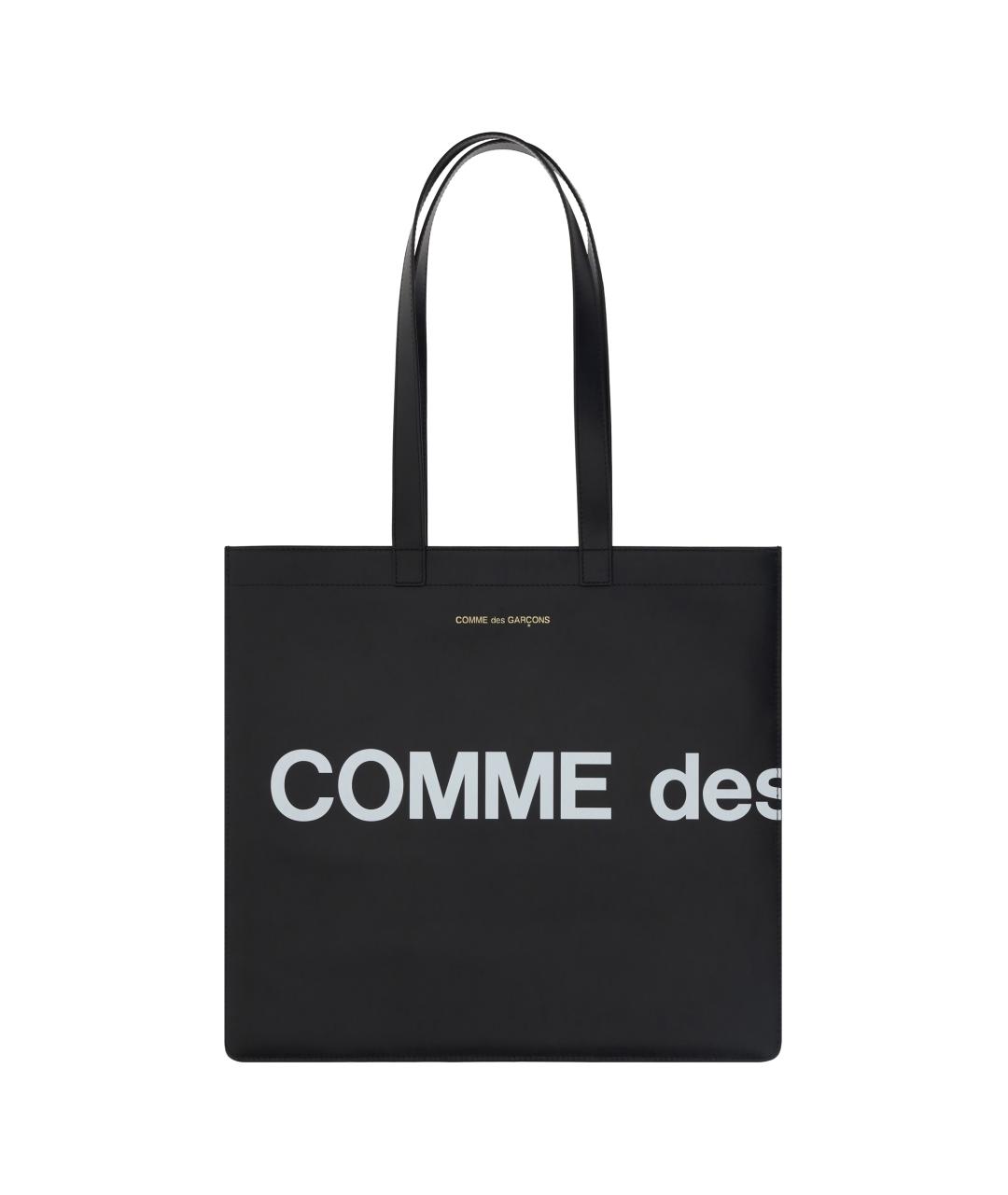 COMME DES GARÇONS Черная кожаная сумка тоут, фото 1