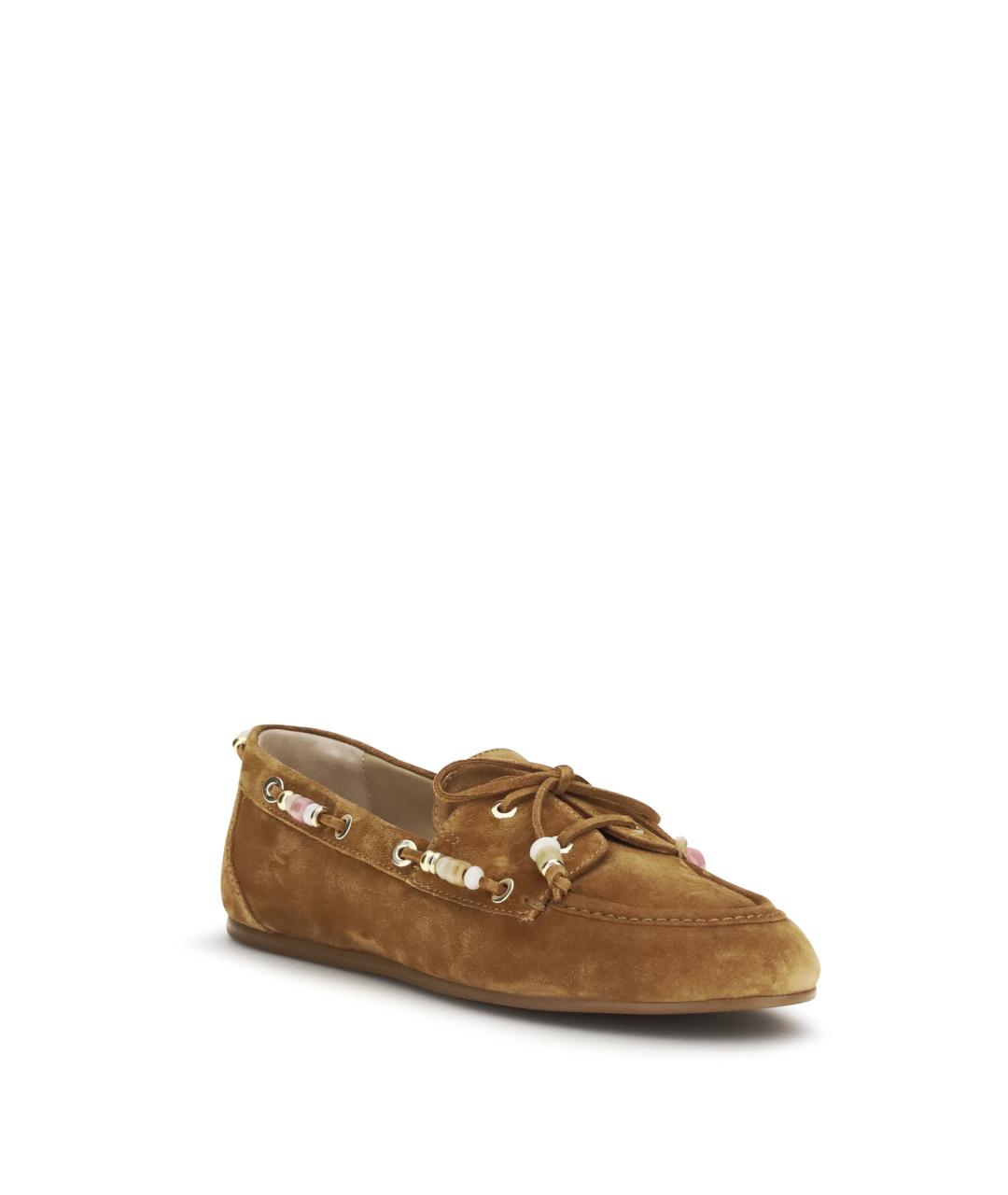 STUART WEITZMAN Коричневые замшевые лоферы, фото 2