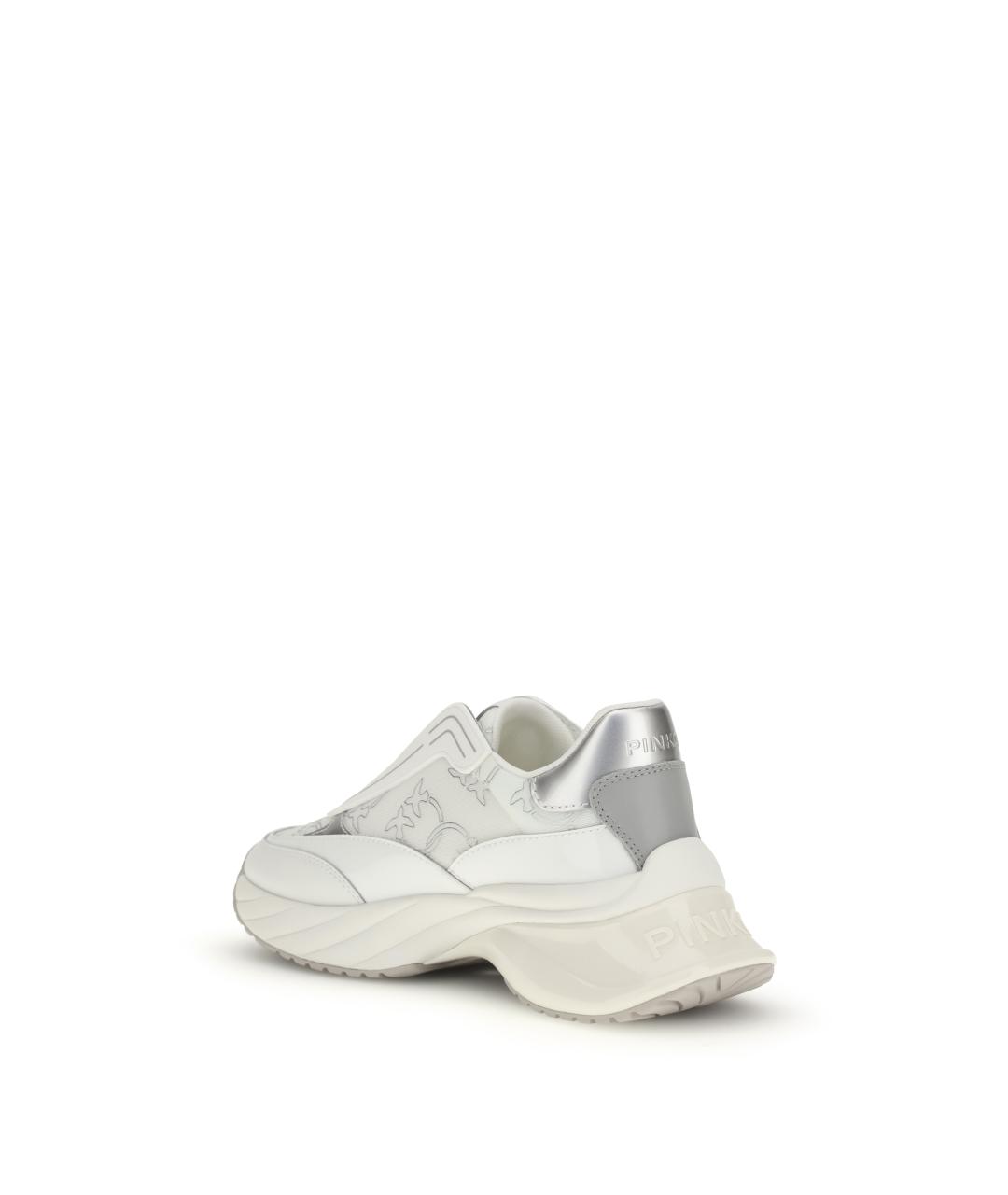 PINKO Белые кожаные кроссовки, фото 3