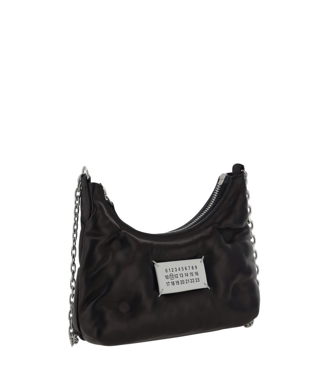 MAISON MARGIELA Черная кожаная сумка через плечо, фото 2