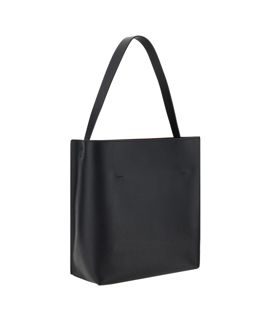 MARNI Черная кожаная сумка тоут, фото 3