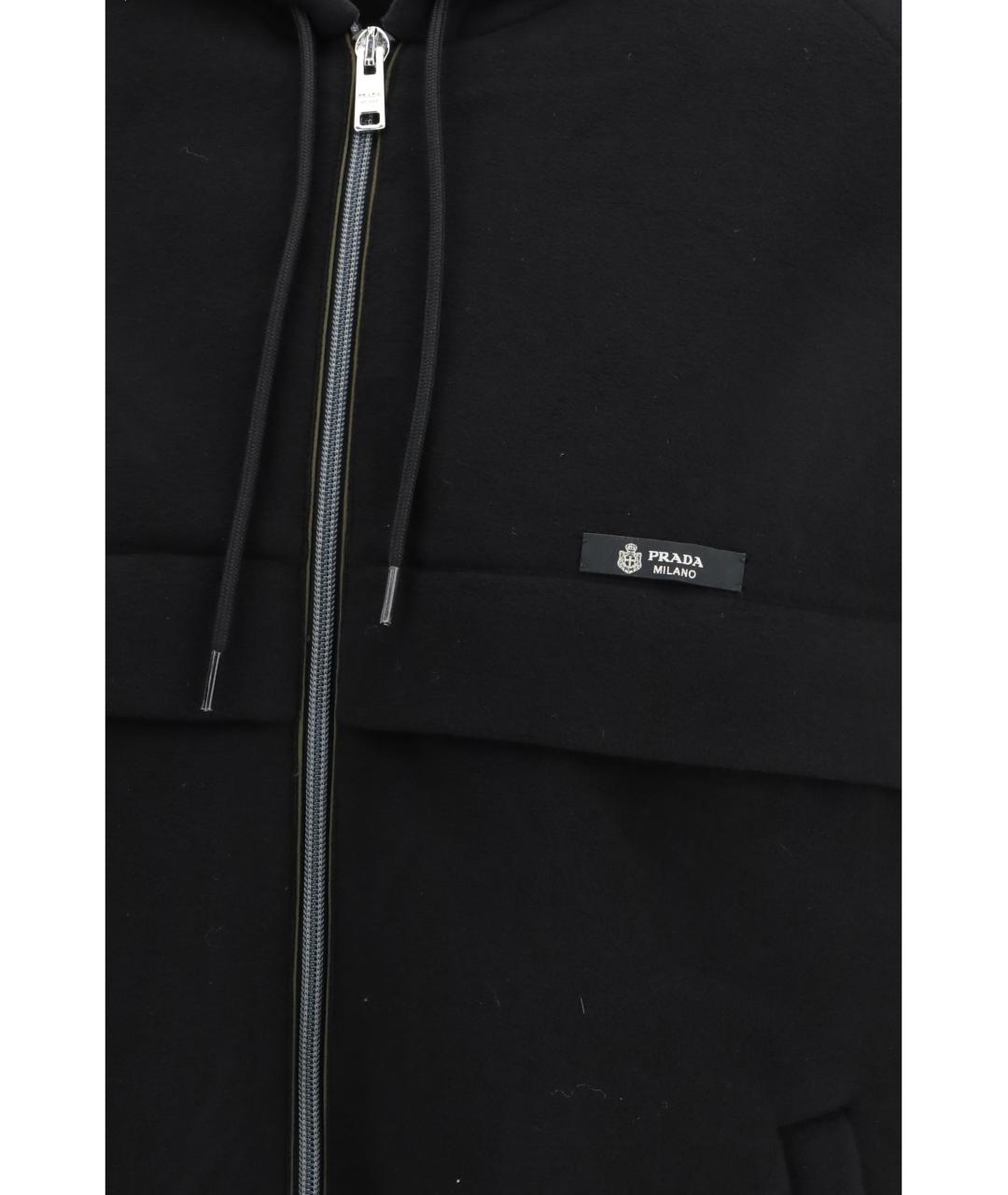 PRADA Черная полиэстеровая куртка, фото 3