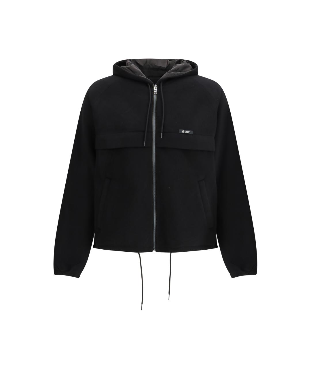 PRADA Черная полиэстеровая куртка, фото 1