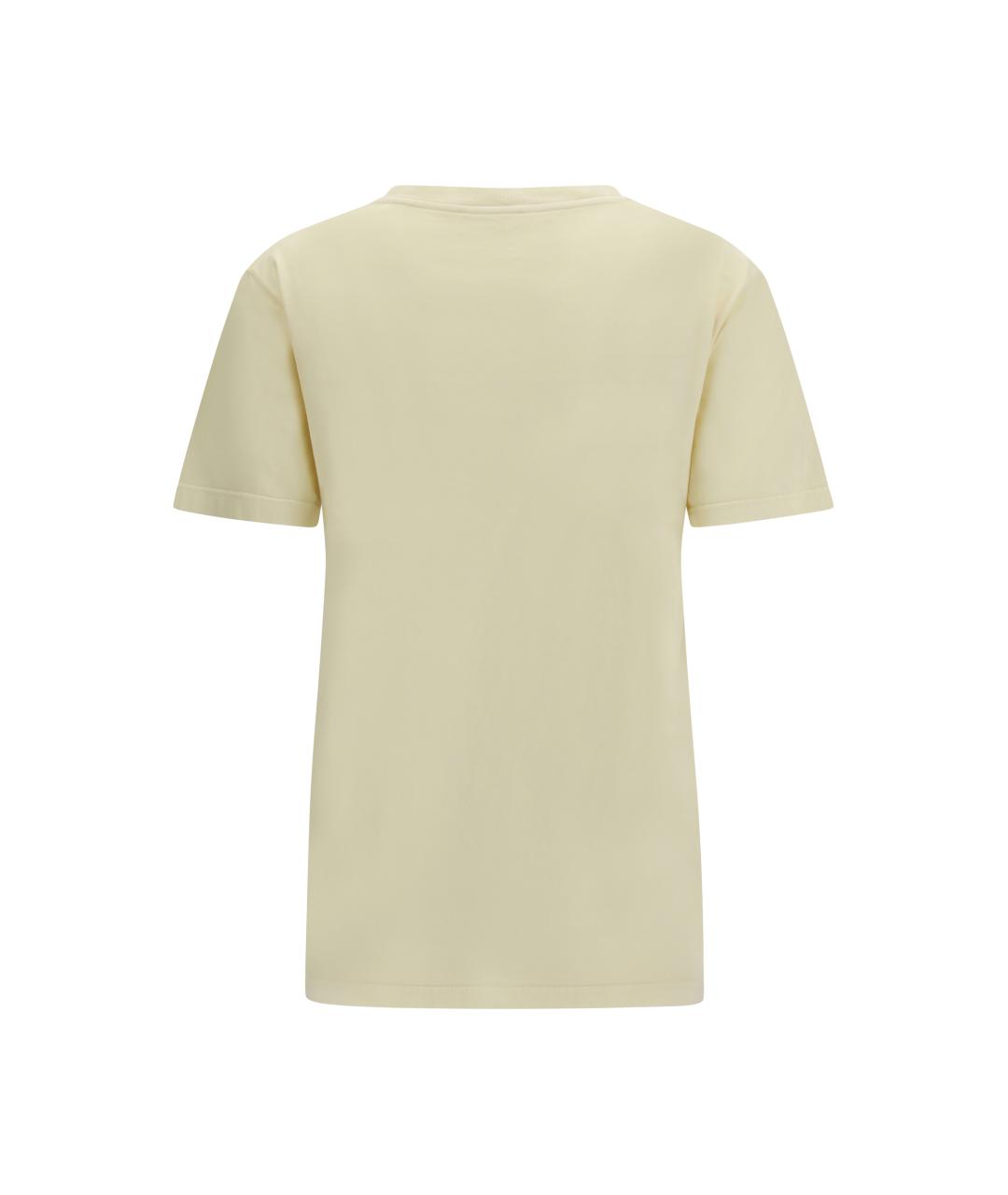 RIER Бежевая хлопковая футболка, фото 2