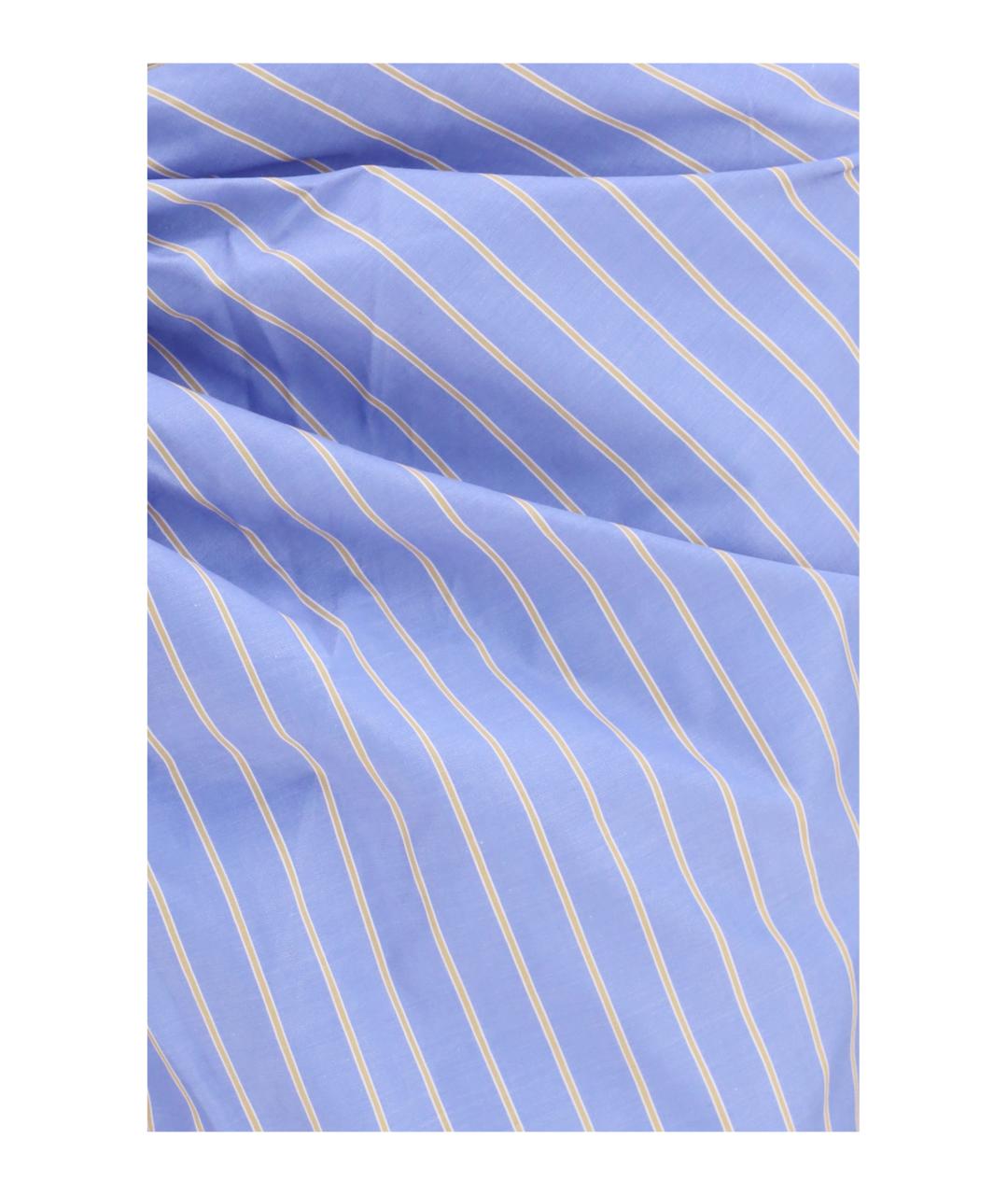 THE ANDAMANE Голубая хлопковая юбка мини, фото 3