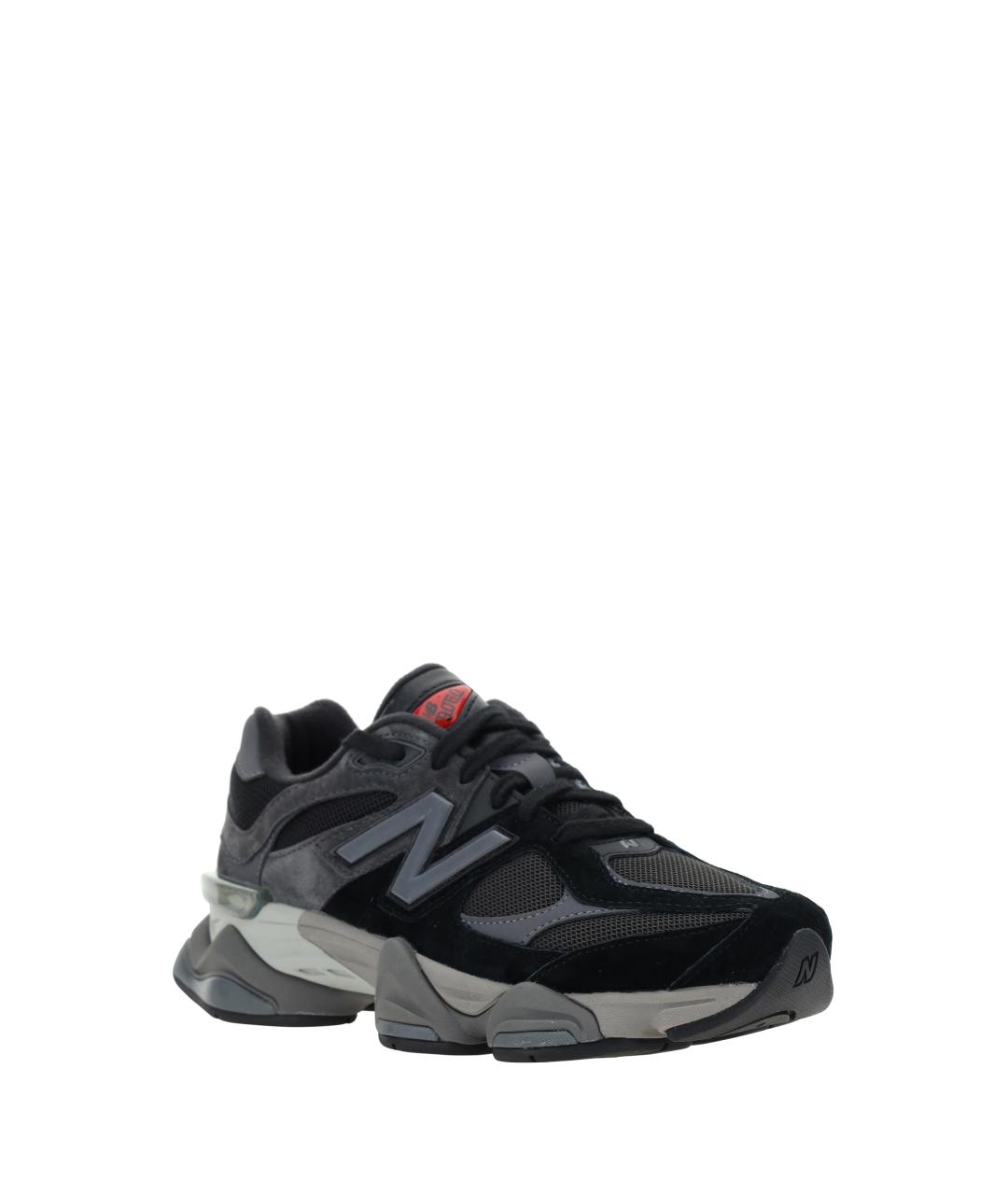 NEW BALANCE Черные замшевые низкие кроссовки / кеды, фото 2