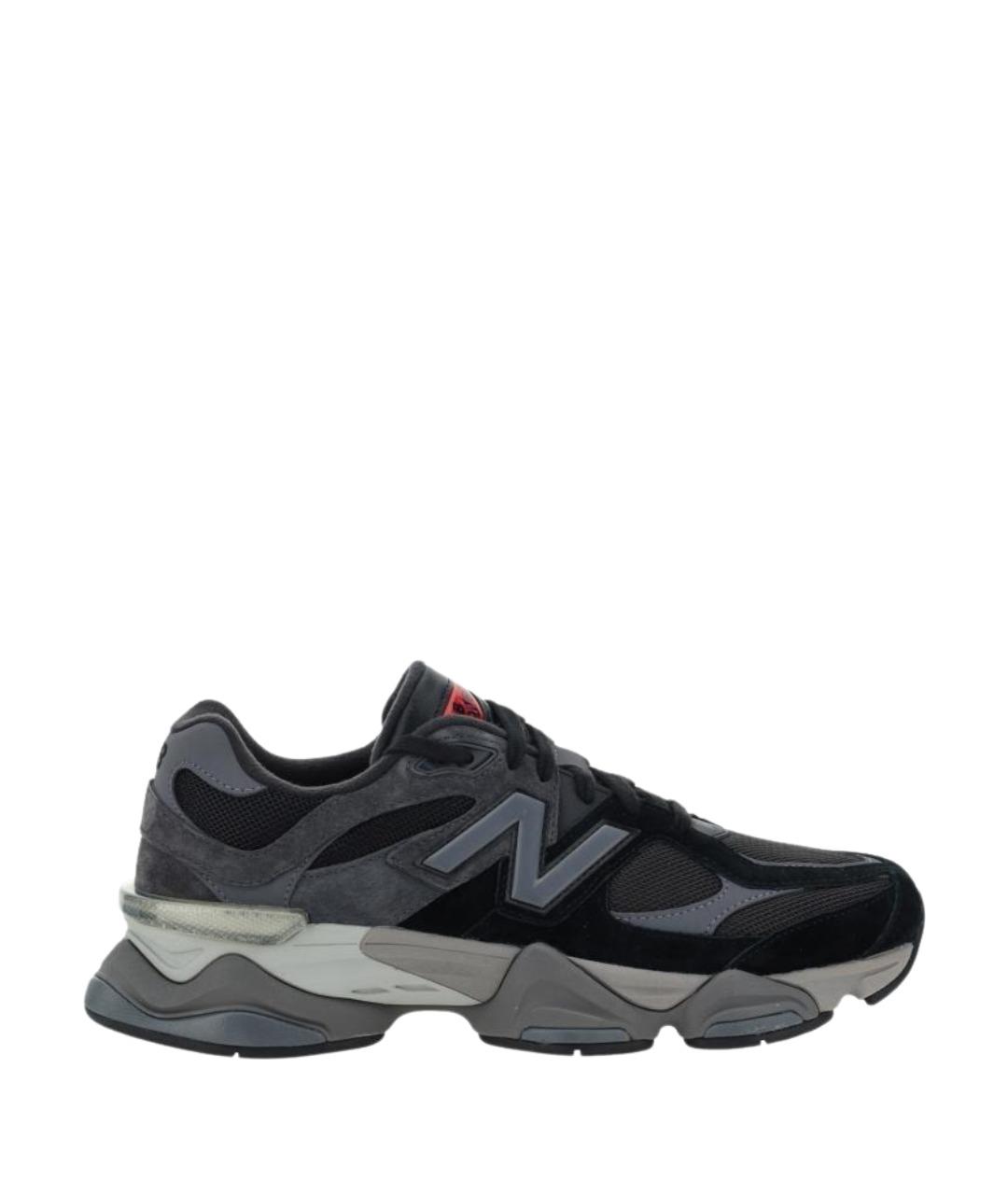 NEW BALANCE Черные замшевые низкие кроссовки / кеды, фото 1