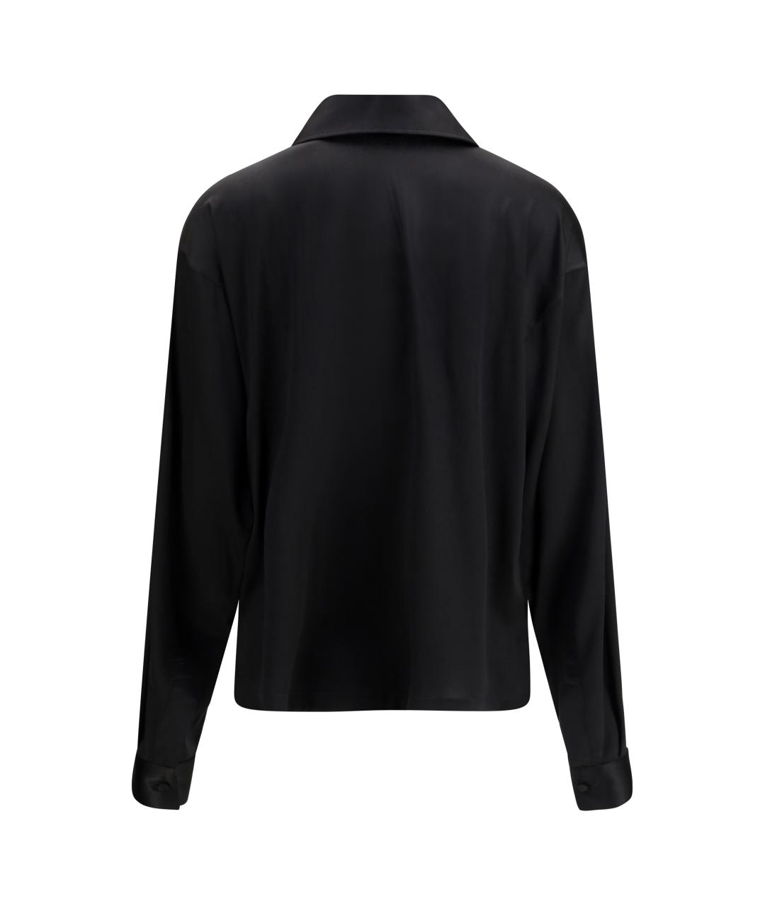 TOM FORD Черная шелковая рубашка, фото 2