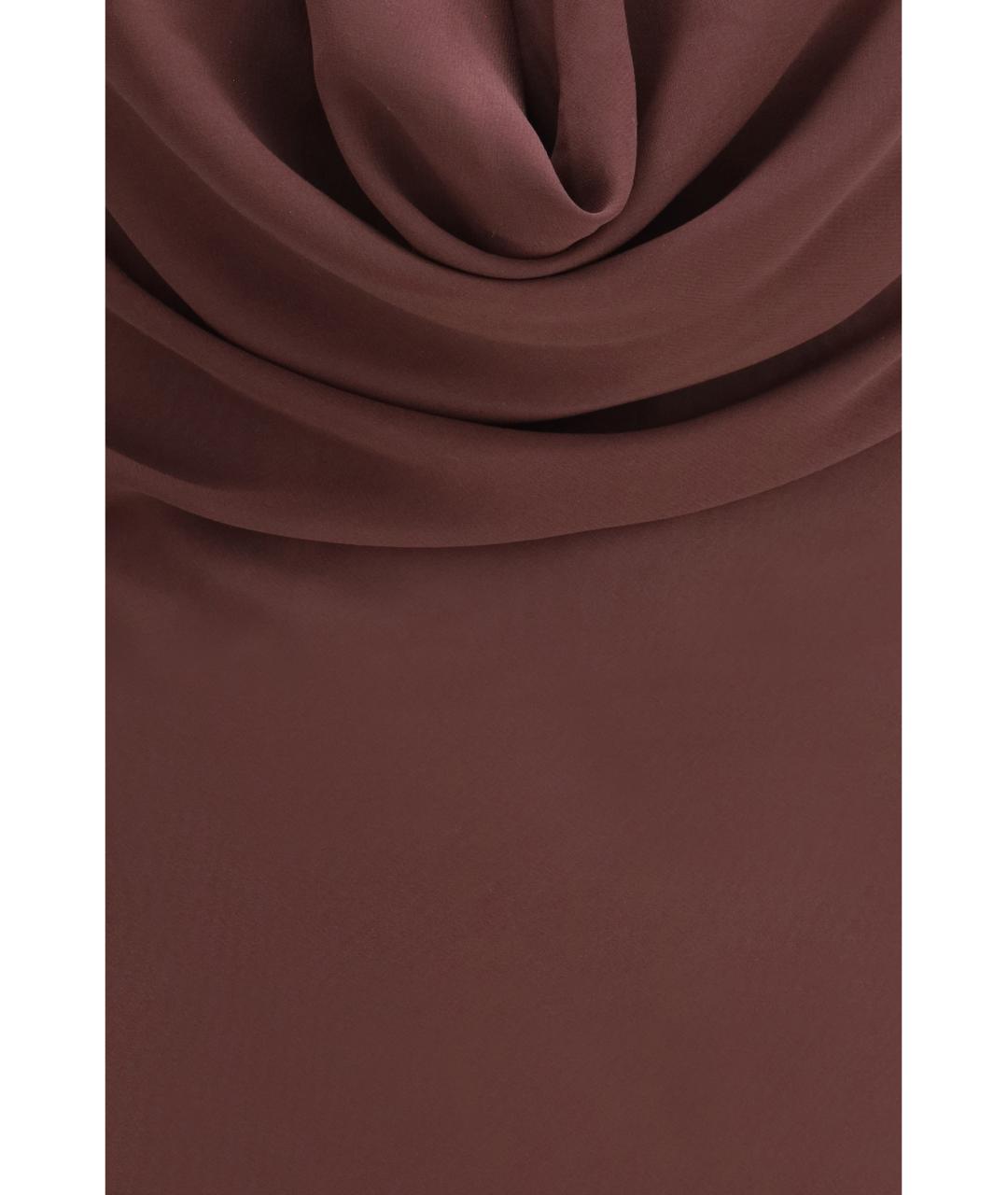 THE ANDAMANE Фиолетовое шелковое вечернее платье, фото 3