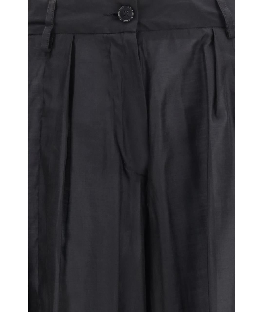 THELATEST Черные синтетические брюки узкие, фото 3