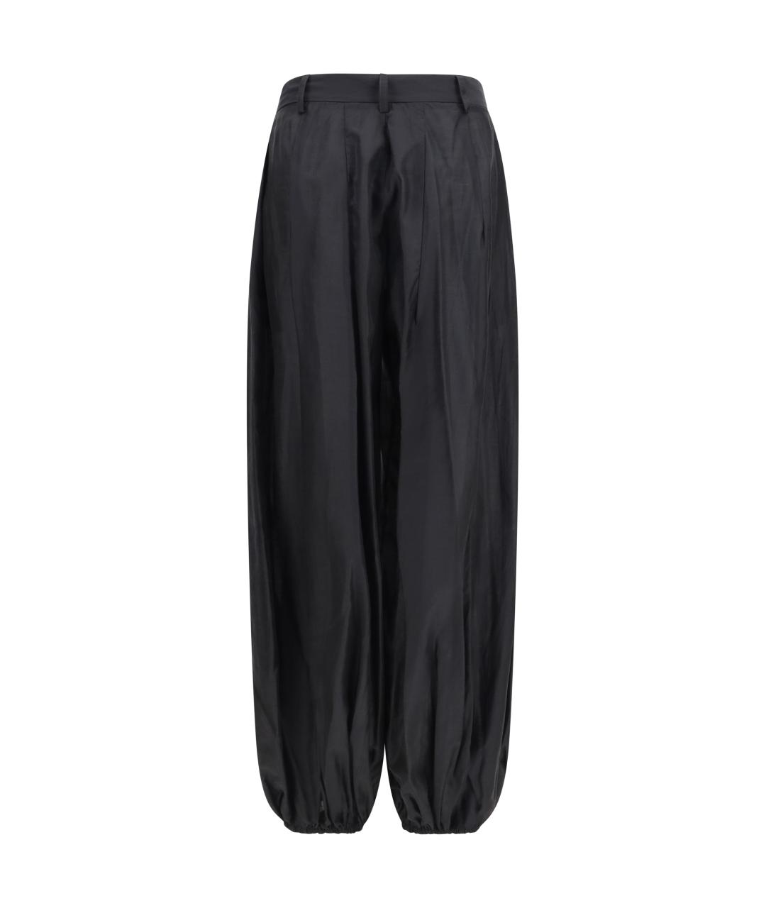 THELATEST Черные синтетические брюки узкие, фото 2