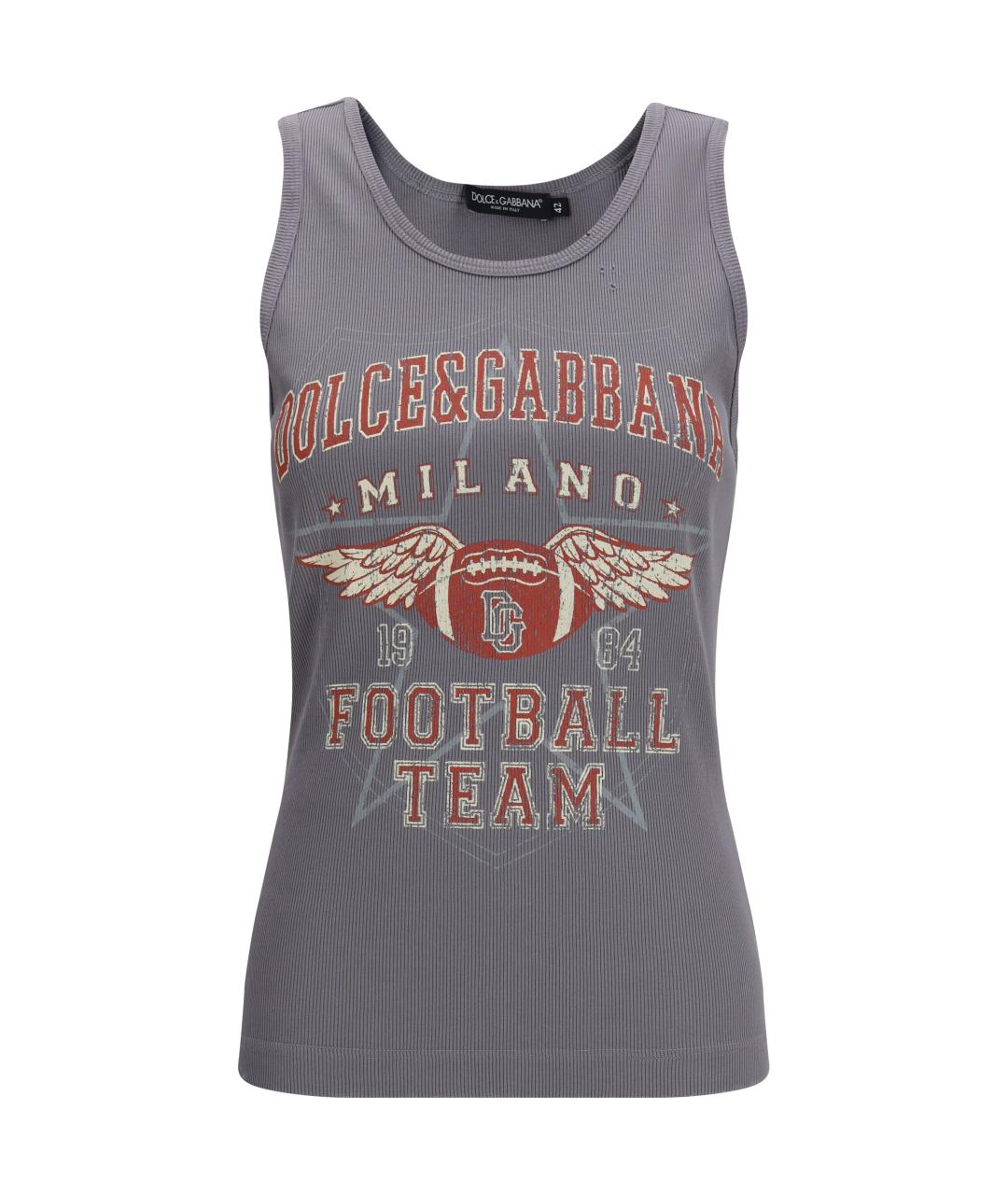 DOLCE&GABBANA Мульти хлопковая майка, фото 1