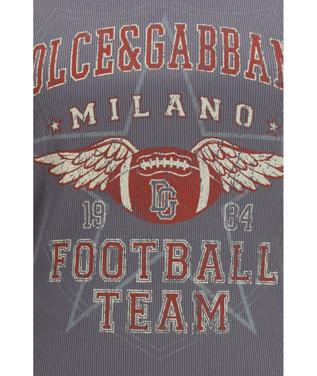 DOLCE&GABBANA Мульти хлопковая майка, фото 3