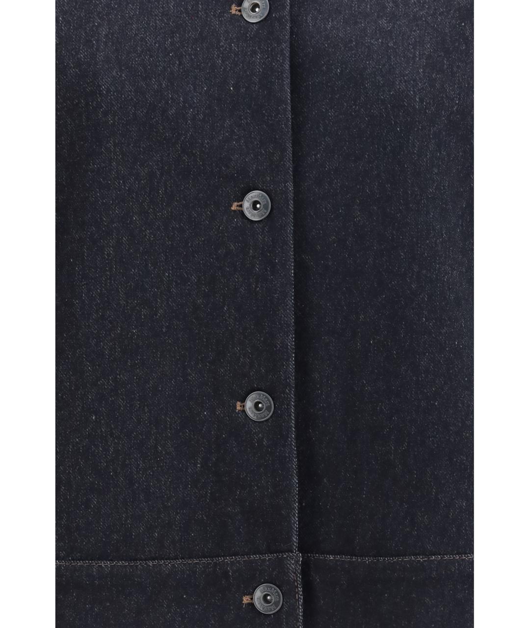 MAX MARA Темно-синяя хлопковая куртка, фото 3