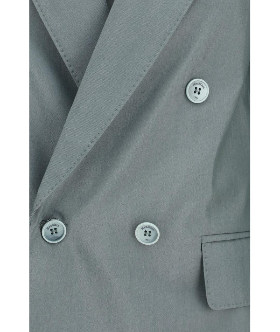 MAX MARA Бирюзовый шерстяной жакет/пиджак, фото 3