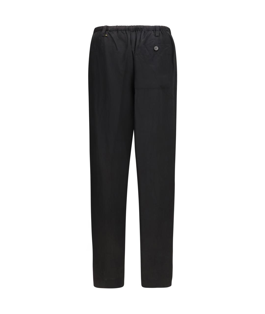DRIES VAN NOTEN Черные вискозные повседневные брюки, фото 2