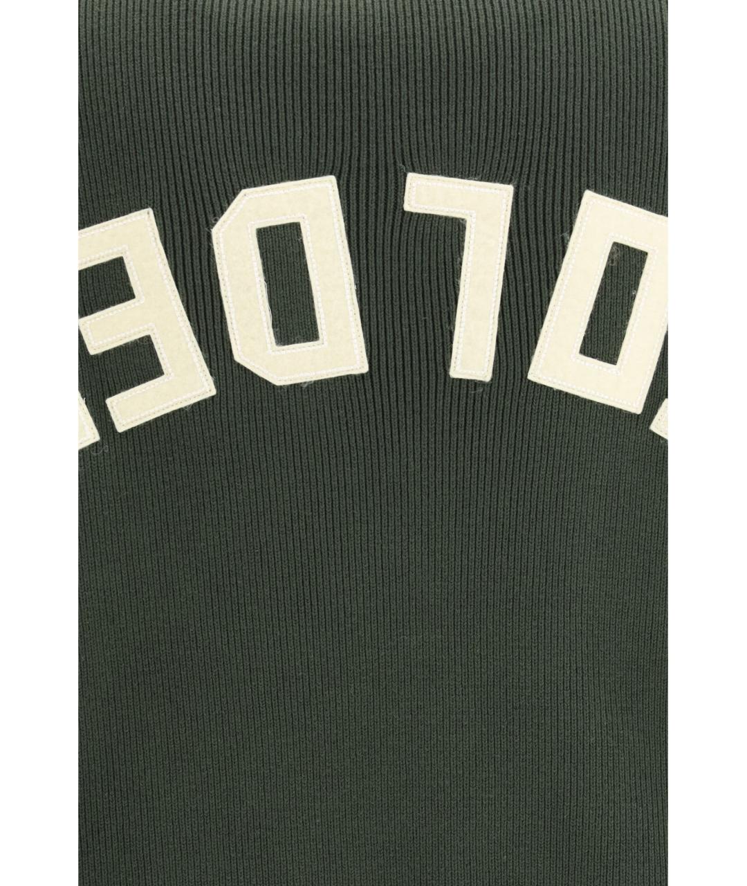 GOLDEN GOOSE DELUXE BRAND Хаки хлопковый джемпер / свитер, фото 3