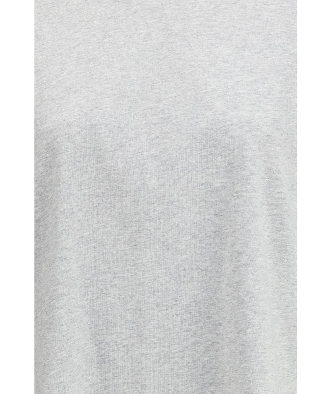LOULOU STUDIO Серая хлопковая футболка, фото 3