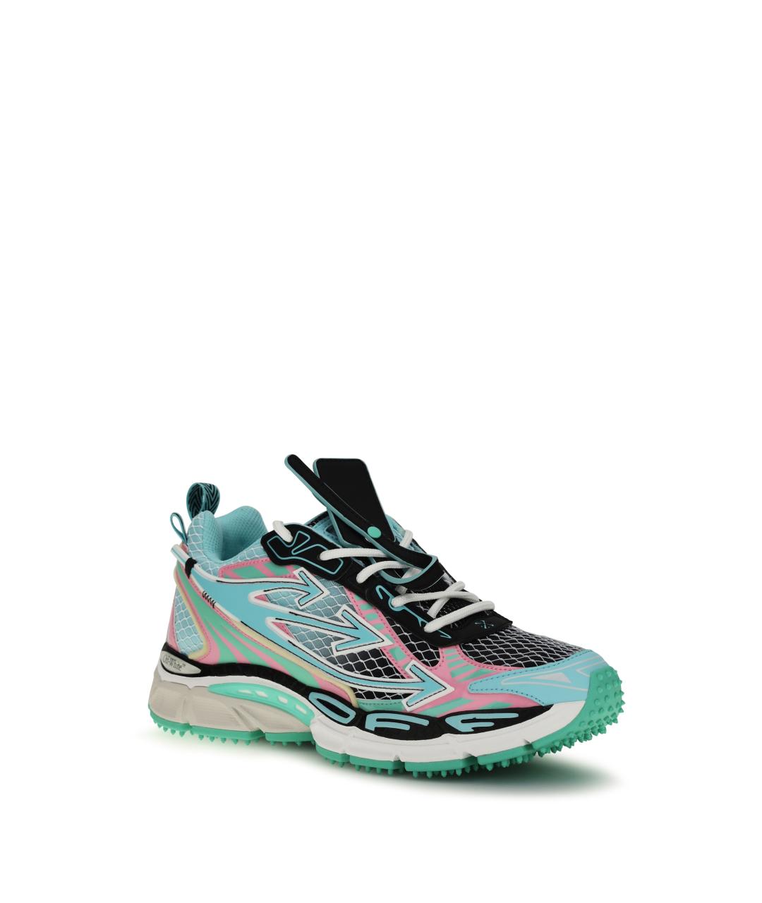 OFF-WHITE Мульти кожаные низкие кроссовки / кеды, фото 2