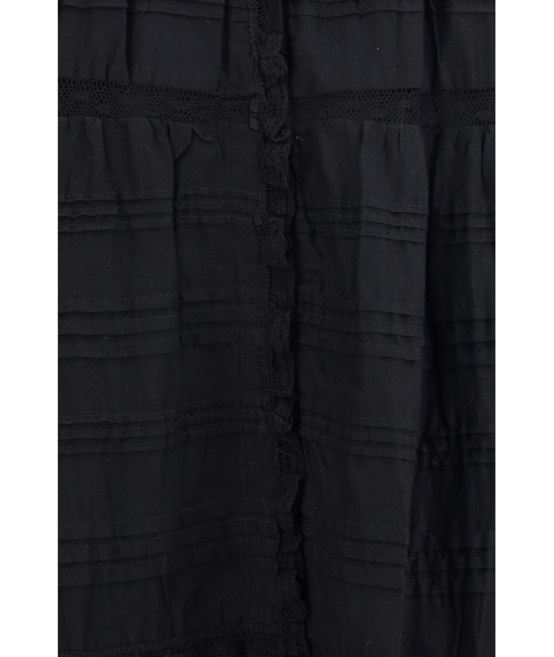 ISABEL MARANT ETOILE Черное хлопковое повседневное платье, фото 3