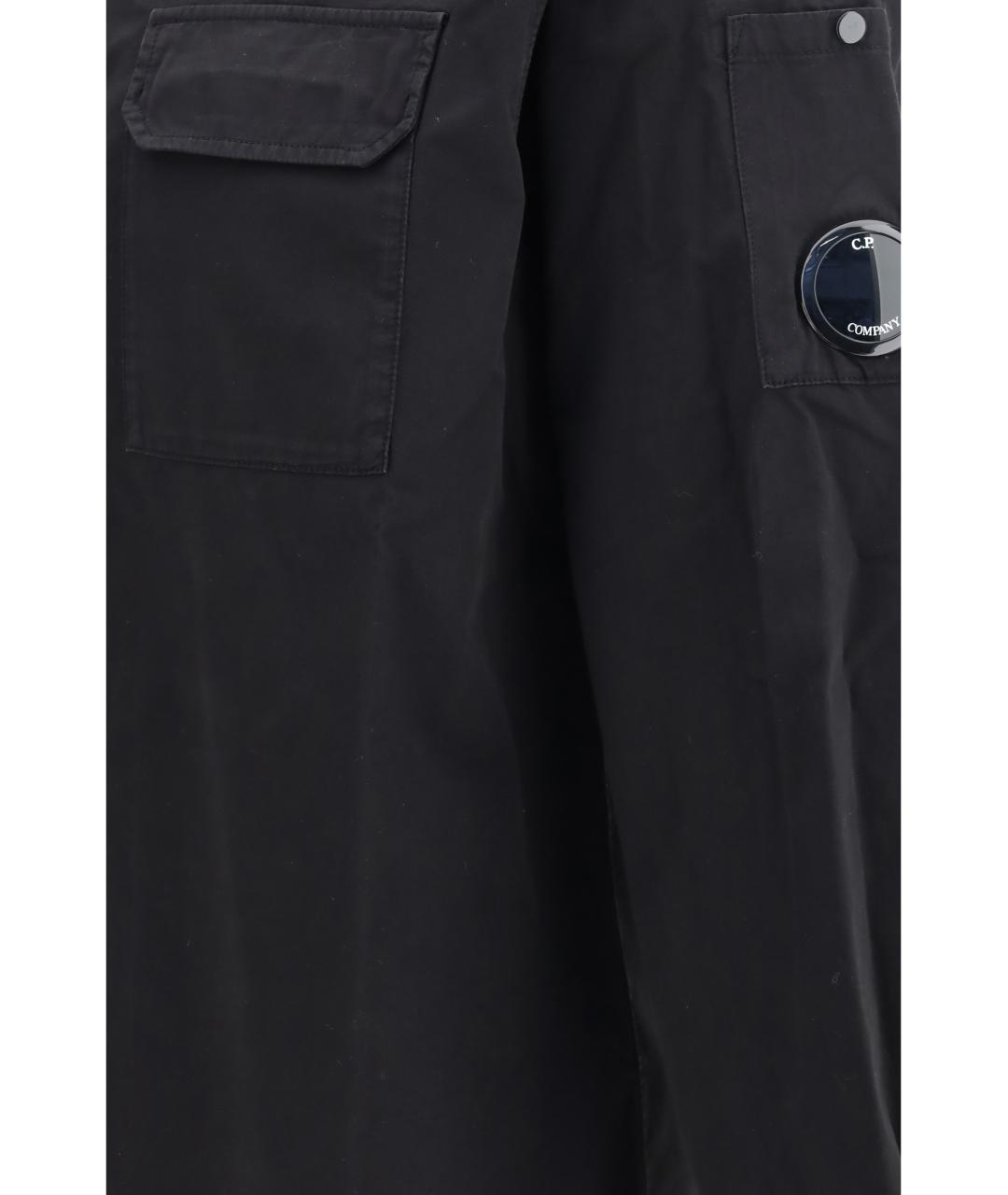 CP COMPANY Черная хлопковая классическая рубашка, фото 3