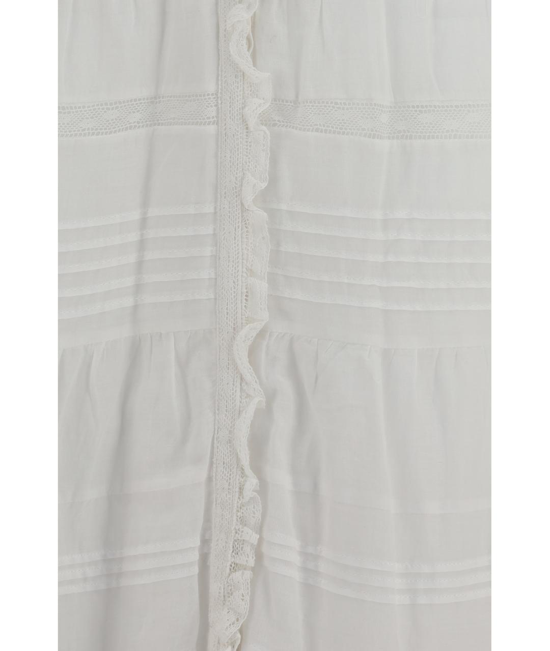 ISABEL MARANT ETOILE Белое хлопковое повседневное платье, фото 3