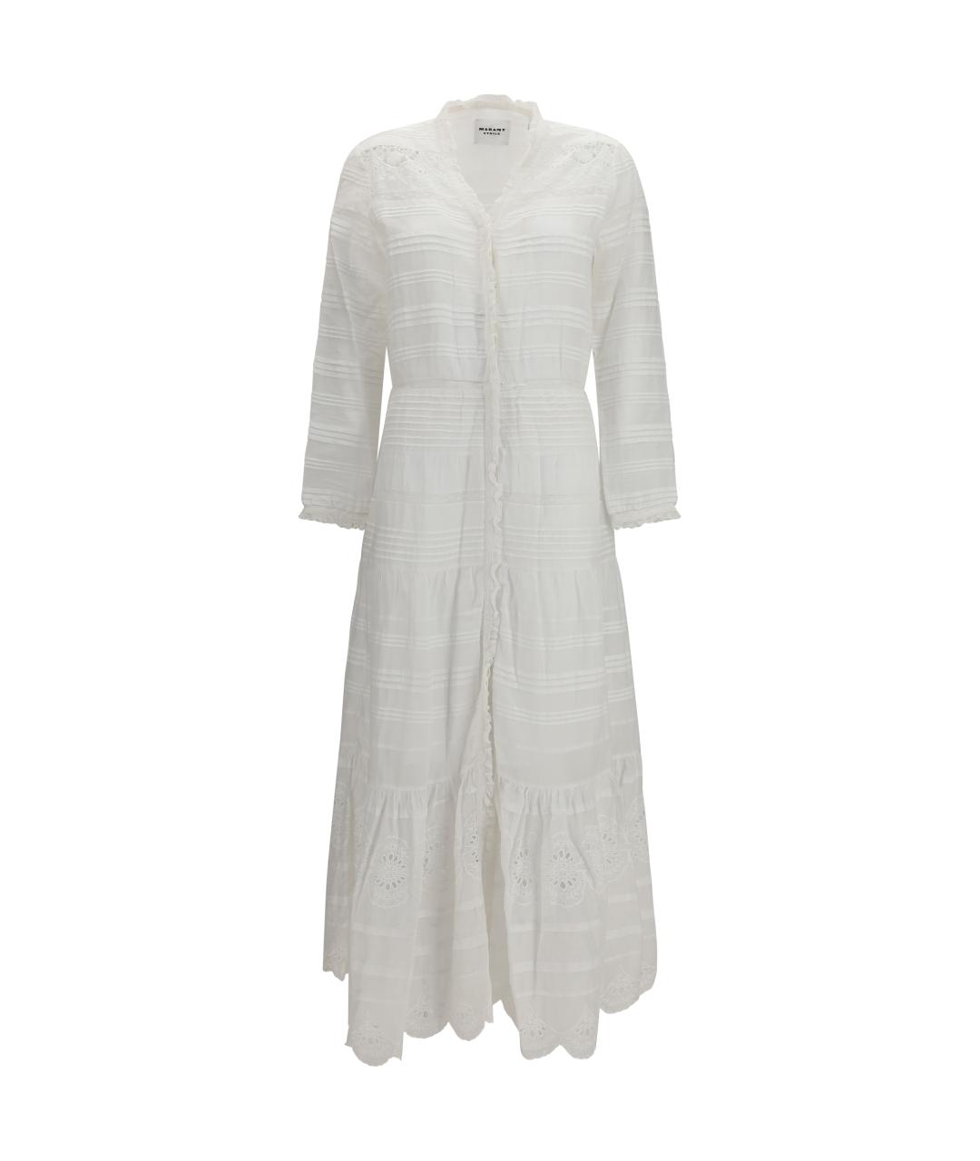 ISABEL MARANT ETOILE Белое хлопковое повседневное платье, фото 1