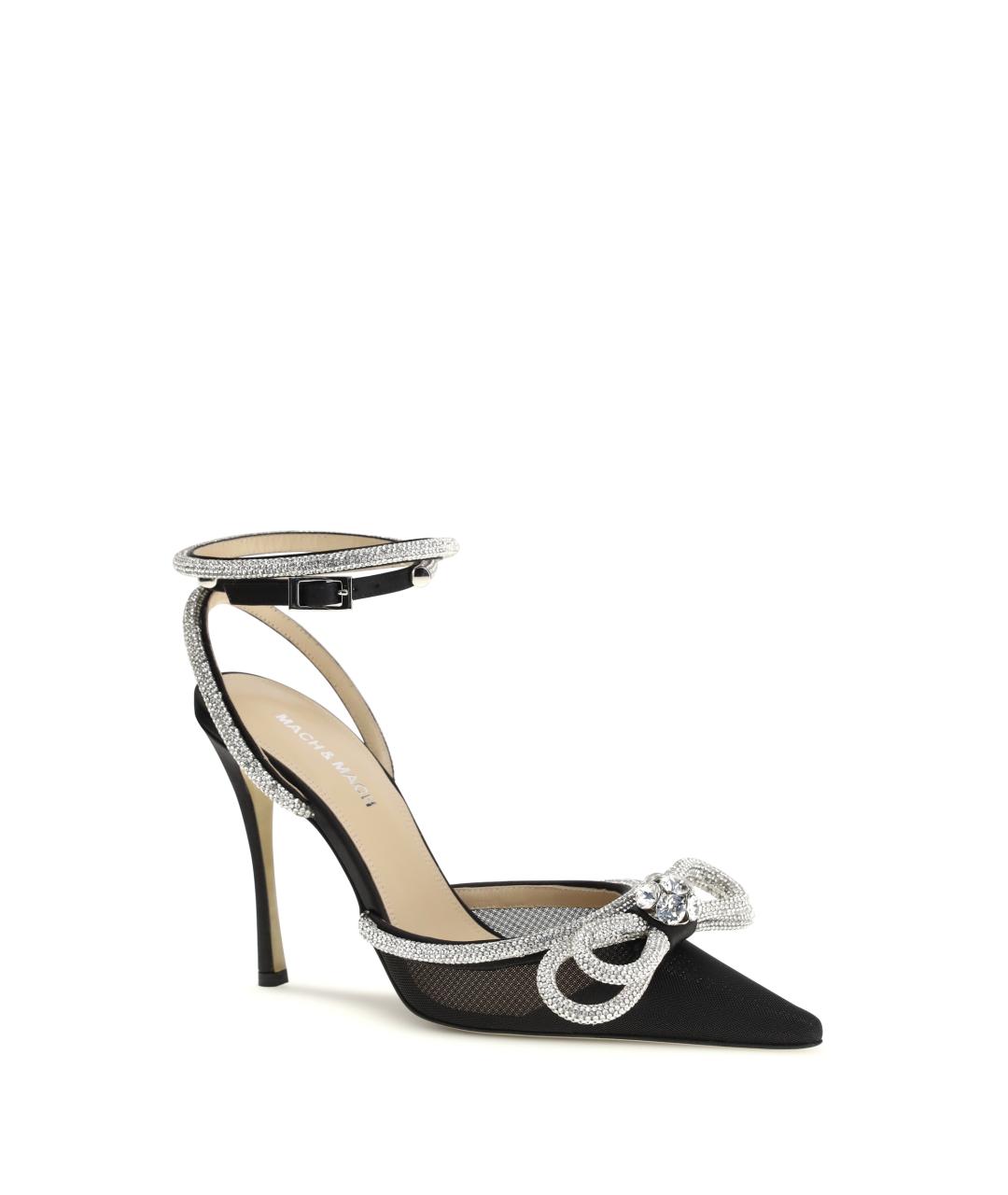 MACH&MACH Черные текстильные туфли, фото 2