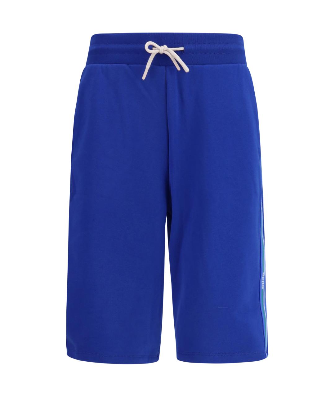 GCDS Синие хлопковые шорты, фото 1