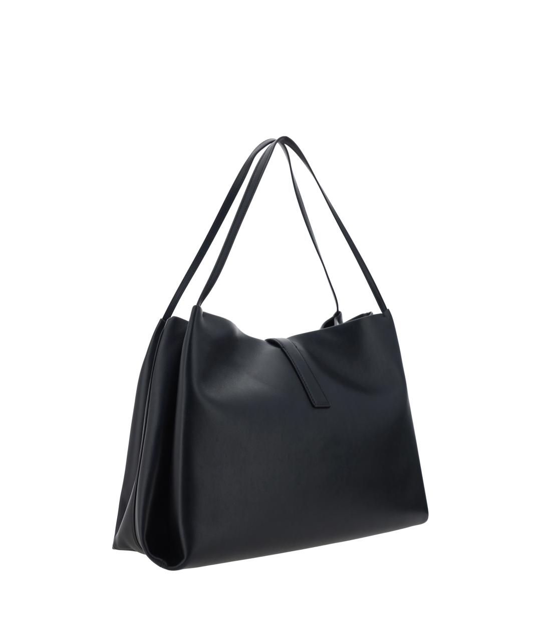 FERRAGAMO Черная кожаная сумка тоут, фото 3