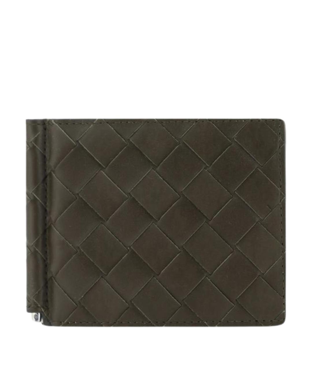 BOTTEGA VENETA Коричневый кожаный кошелек, фото 1