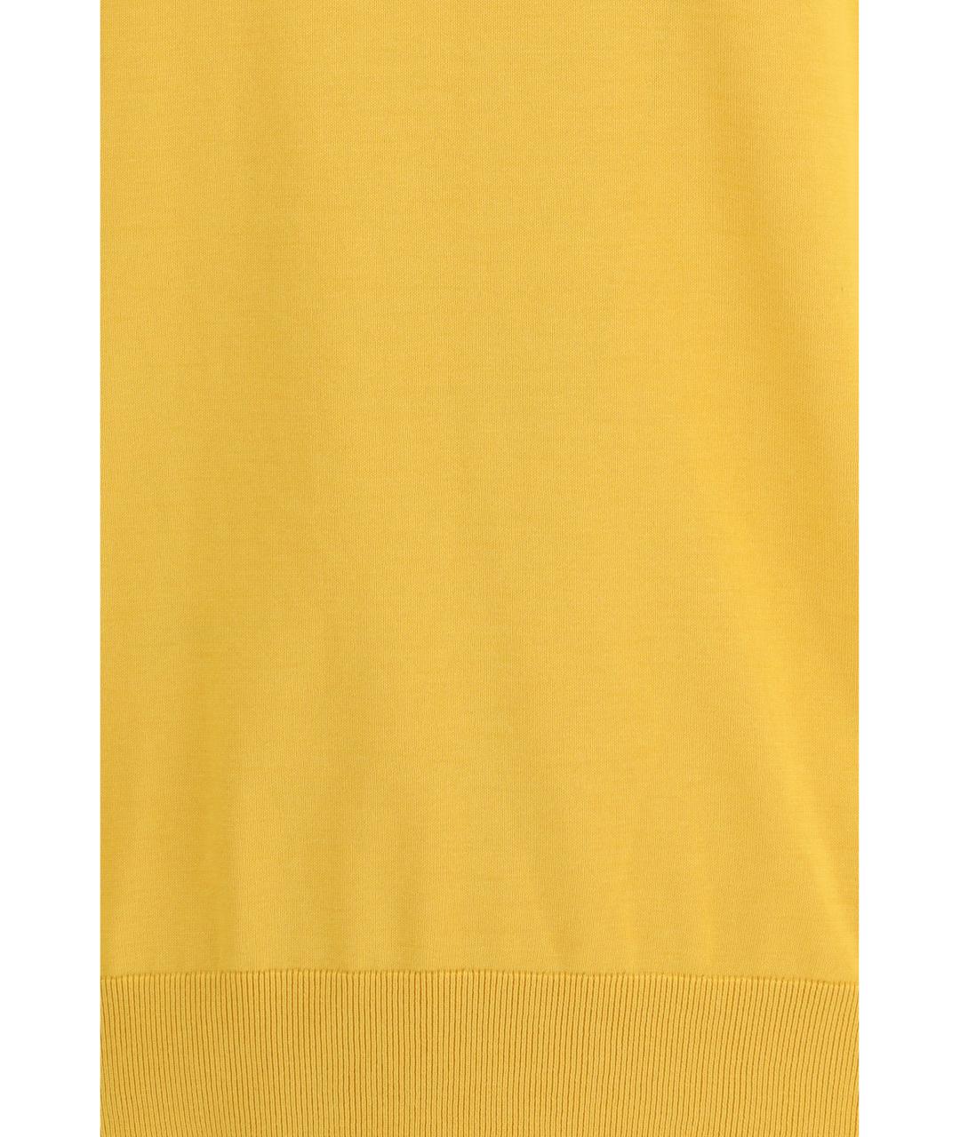 LANEUS Желтый хлопковый джемпер / свитер, фото 3