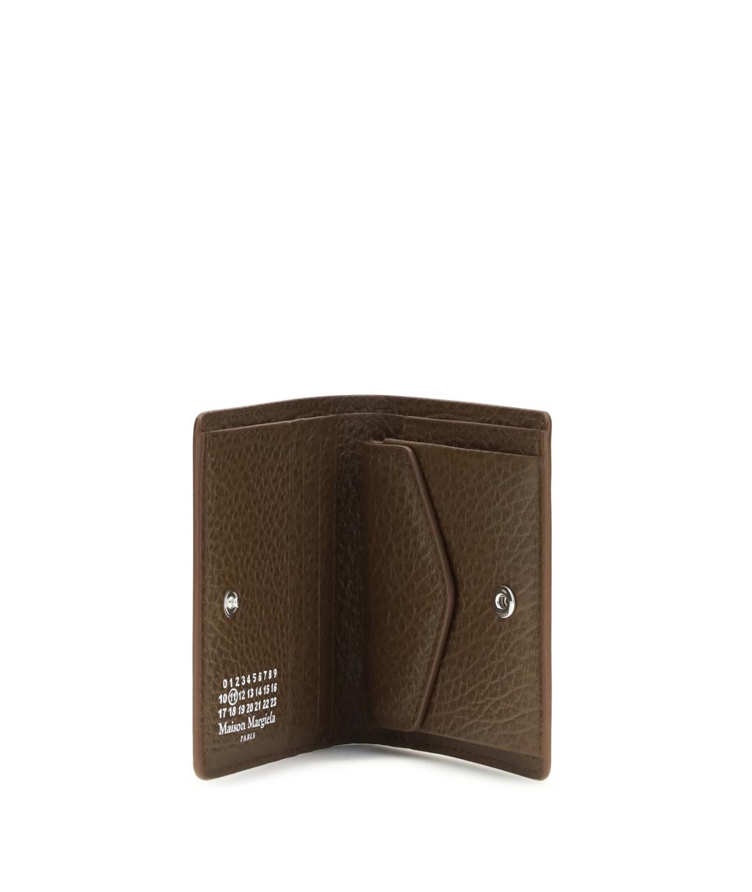 MAISON MARGIELA Коричневый кожаный кардхолдер, фото 3